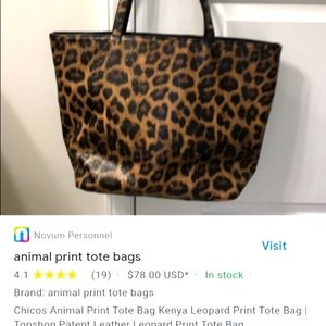 Leopard print purse